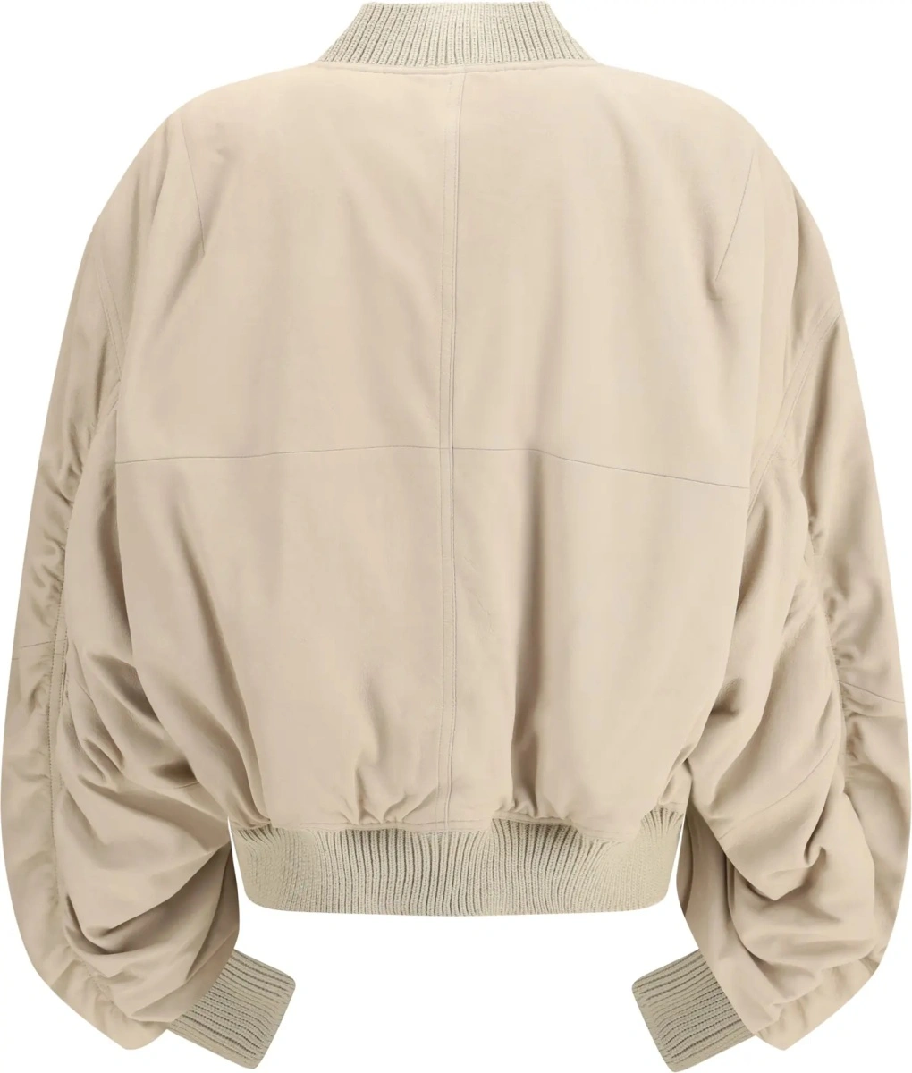 Jacheta Secchia Flight Bomber in lamb leather - Img 3