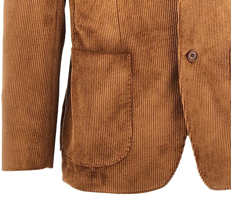 Jacheta 'Venezia' corduroy single-breasted jacket - Img 2