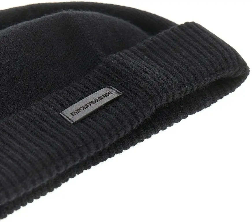 Manusi Emporio Armani negre din casmir - Img 3