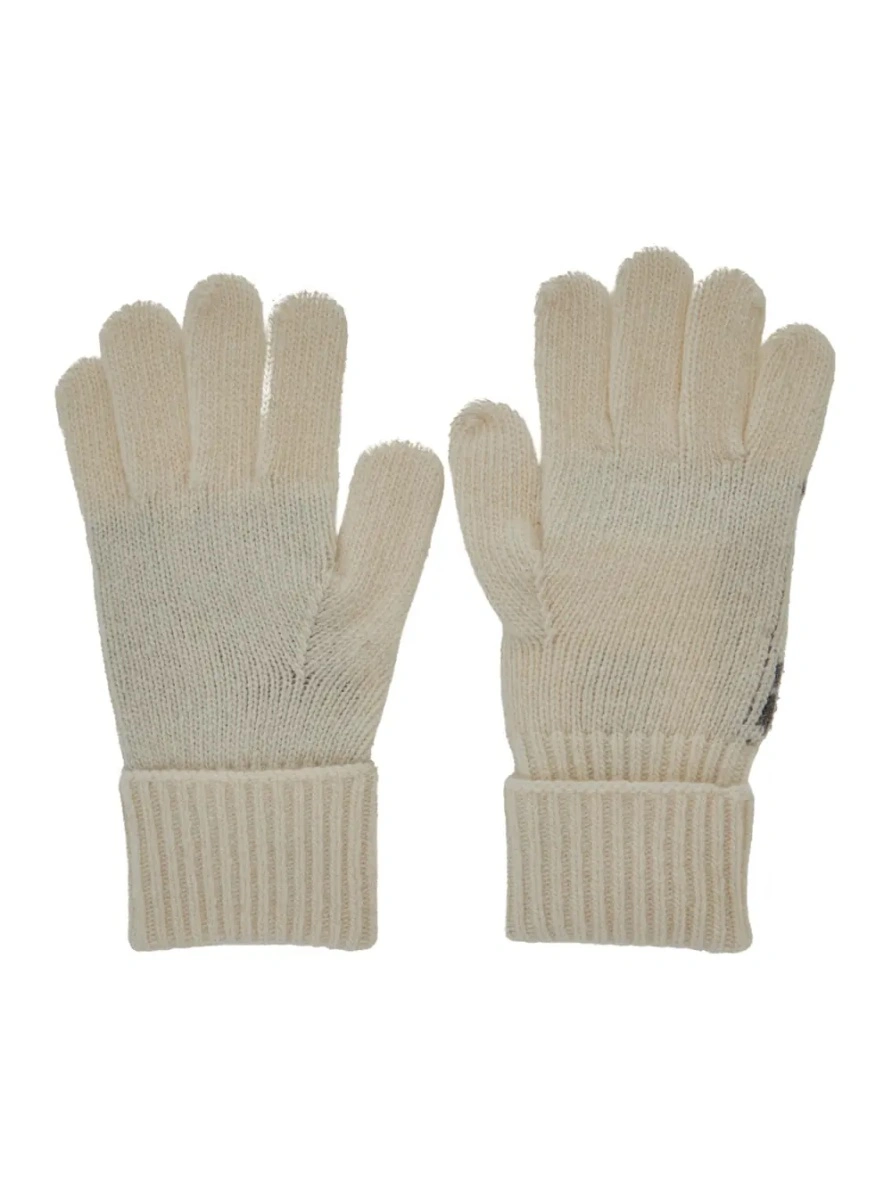 Manusi MM6 MAISON MARGIELA KIDS albe din lana - Img 2