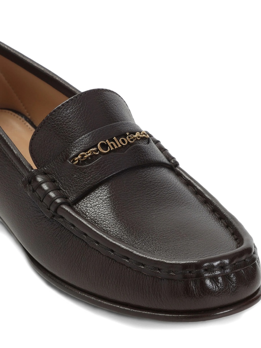 Mocasini Chloe maro din piele - Img 3