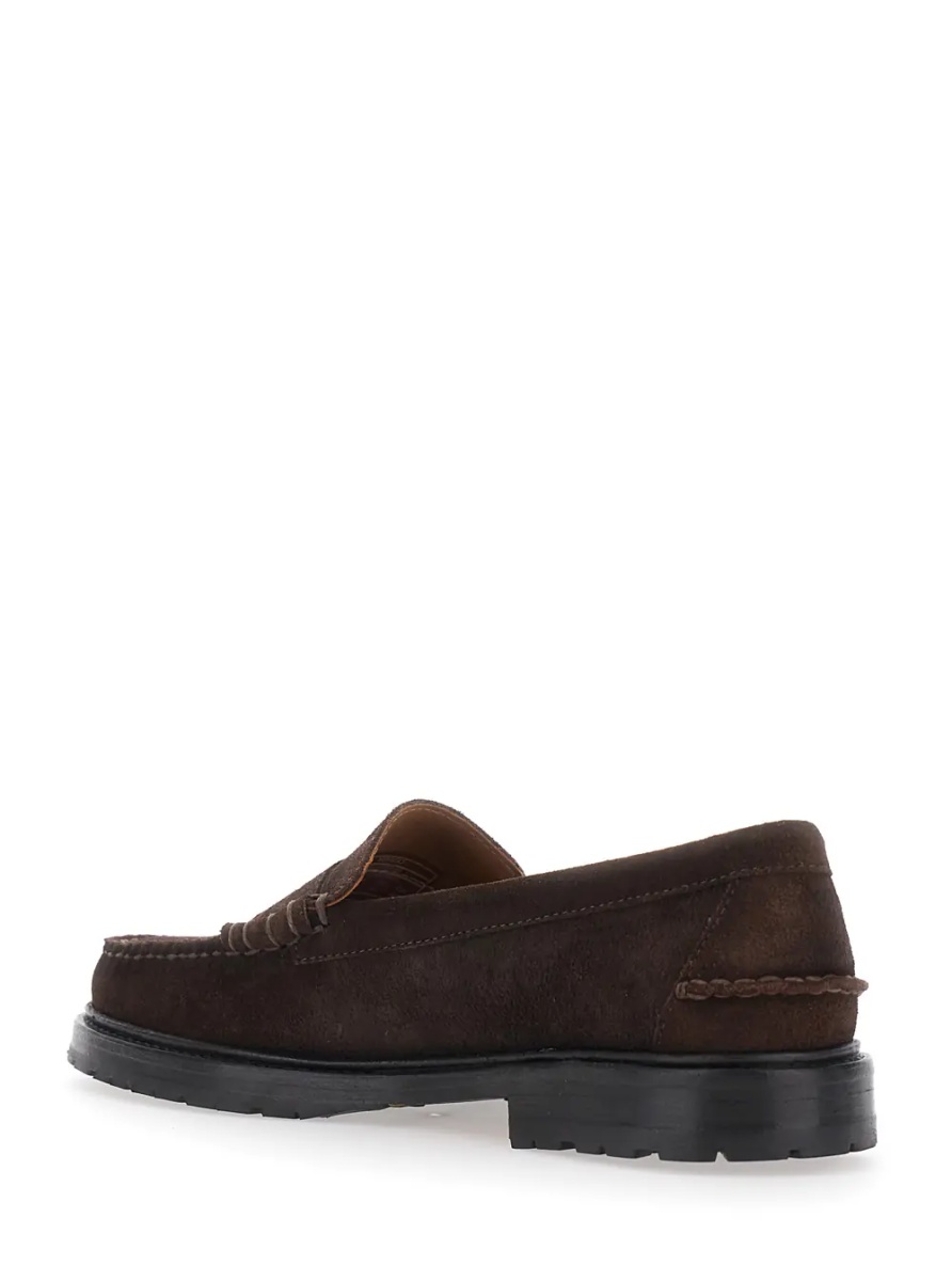 Mocasini Dawson RRS Suede Loafers with Brown Rubber Sole for Men - Img 3
