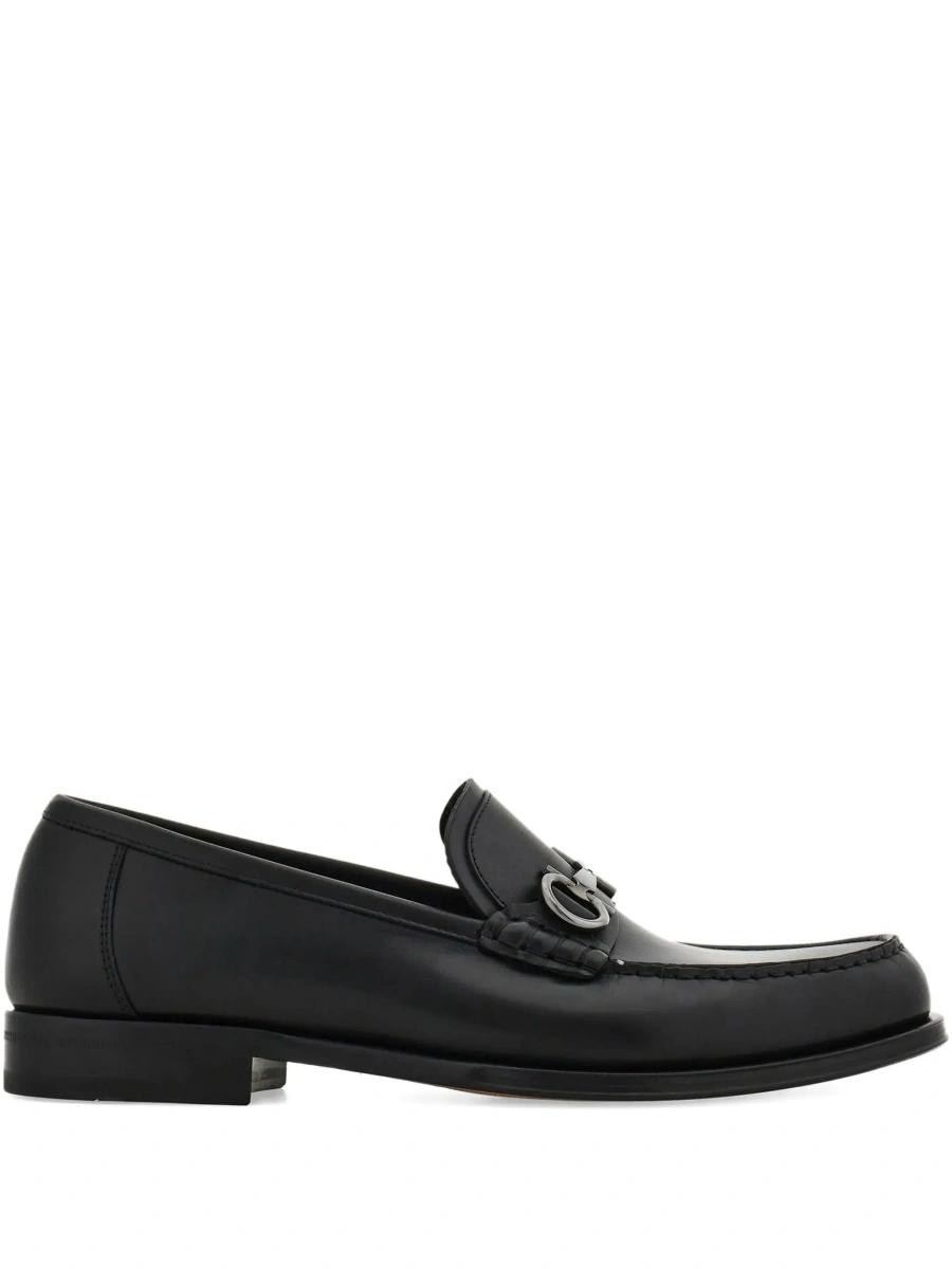 Mocasini Ferragamo negri din piele - Img 9