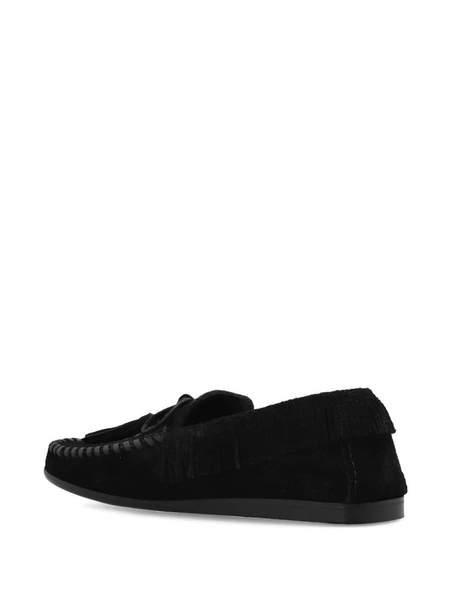 Mocasini Isabel Marant negri din piele intoarsa 'Fitza' - Img 6