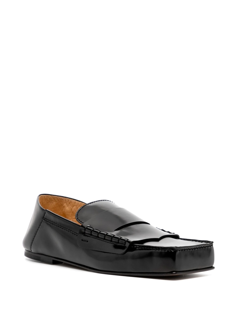 Mocasini JACQUEMUS negri din piele - Img 2