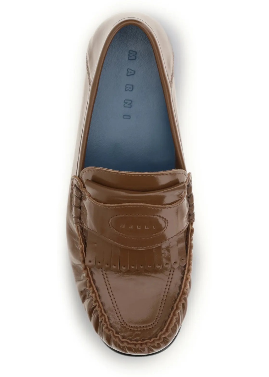 Mocasini Leather Loafers with tassels and foldable heel - Img 4