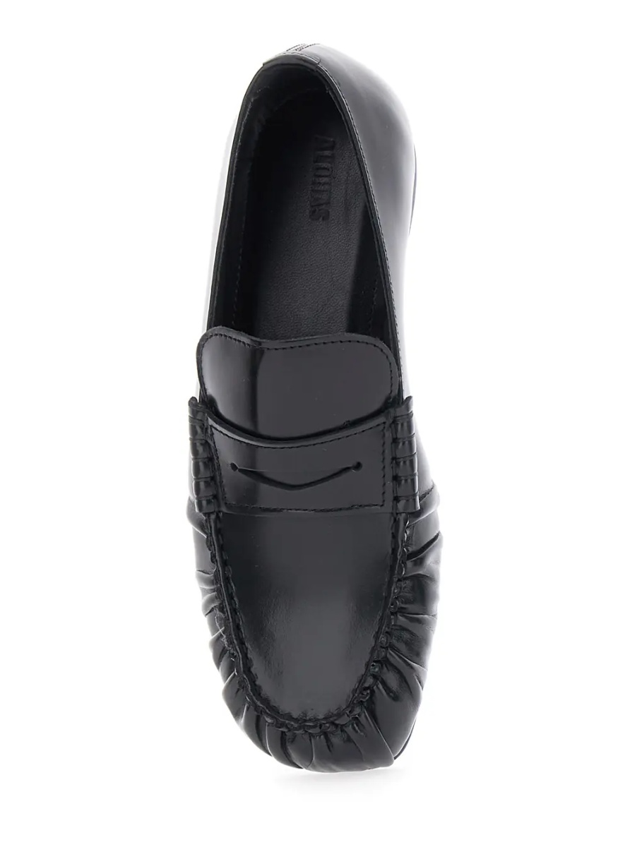 Mocasini Loafers AVEN with high-quality leather and black rubber sole for women - Img 4
