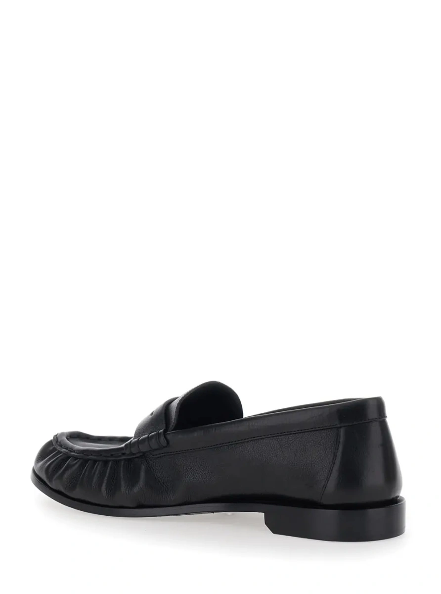 Mocasini Saint Laurent negri din piele - Img 3