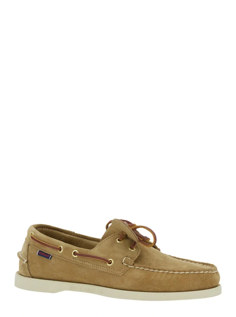 Mocasini Sebago bej din piele - Img 2