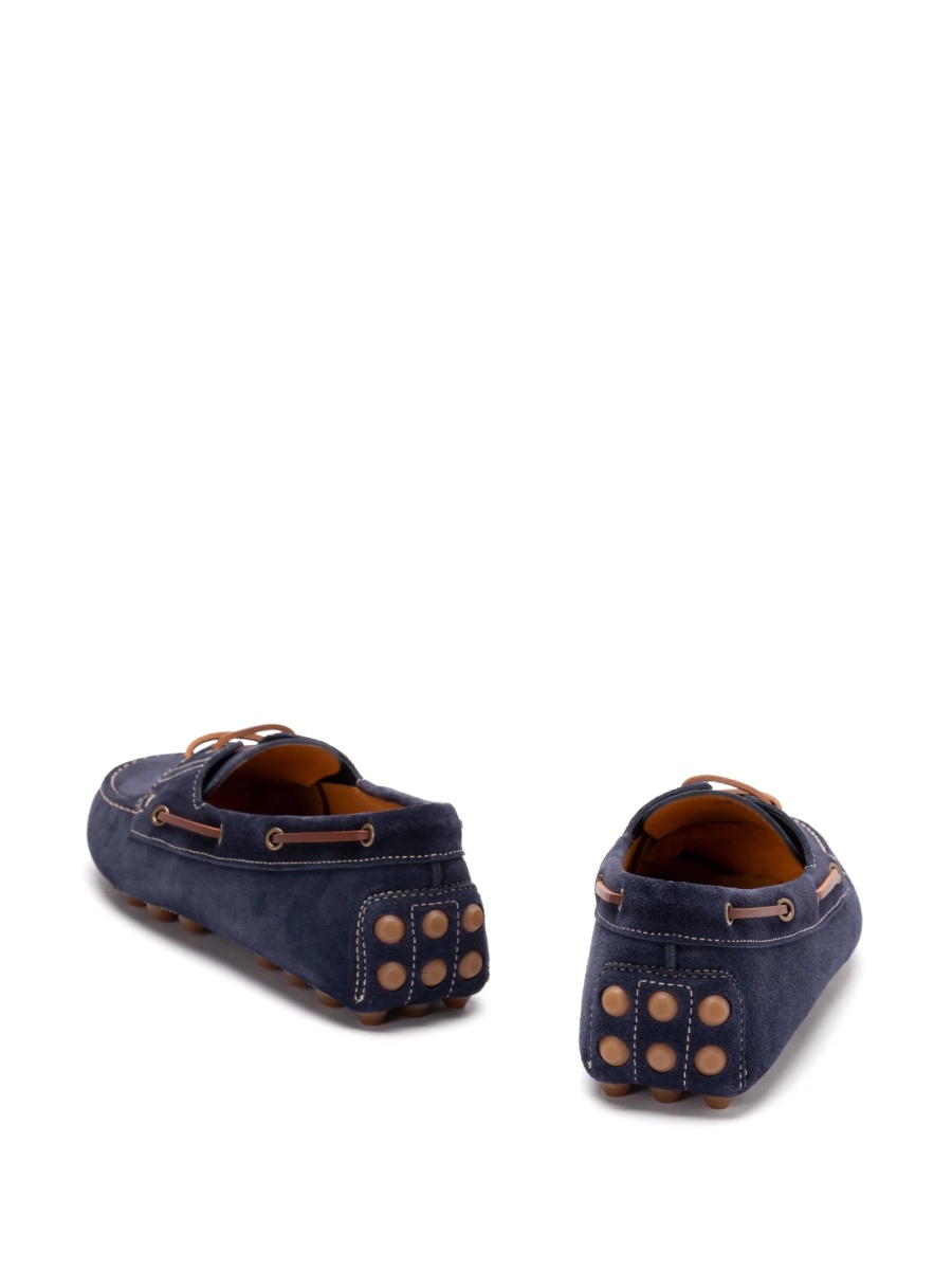 Mocasini TOD'S albastri din piele intoarsa - Img 4