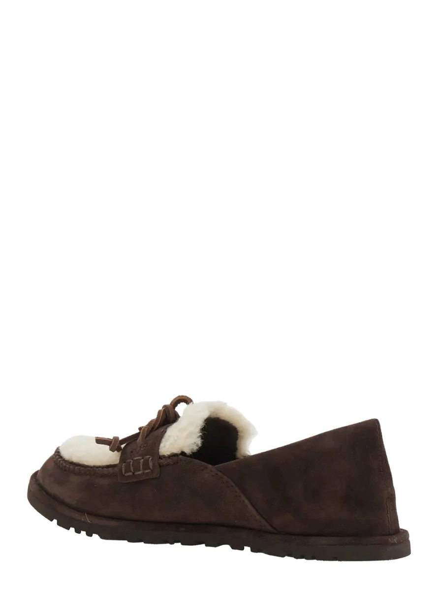 Mocasini UGG maro din piele intoarsa 'Zora' - Img 3