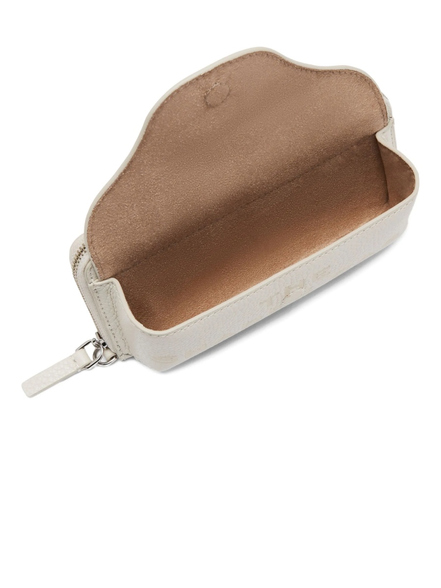 Ochelari de soare Marc Jacobs albi din piele - Img 3