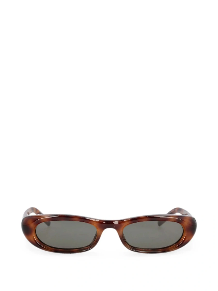Ochelari de soare Saint Laurent maro din acetat - Img 8