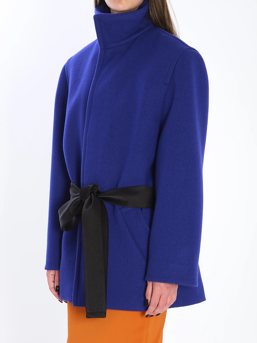 Paltoane Boxy Belted Coat In Wool - Img 2