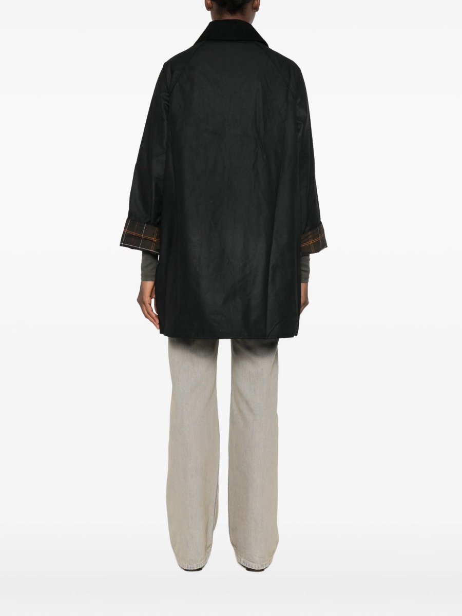 Palton Barbour negru din bumbac - Img 4
