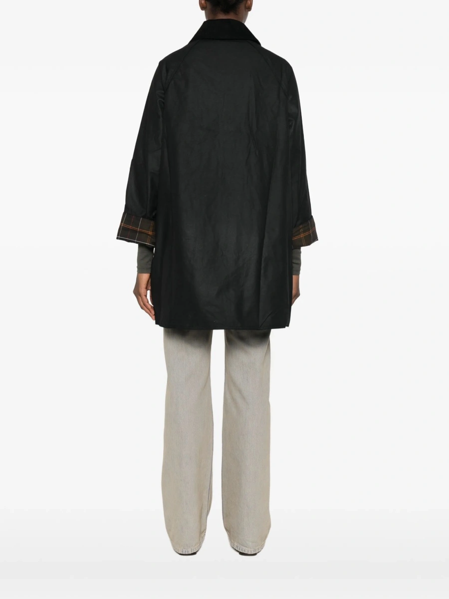 Palton Barbour negru din bumbac - Img 4