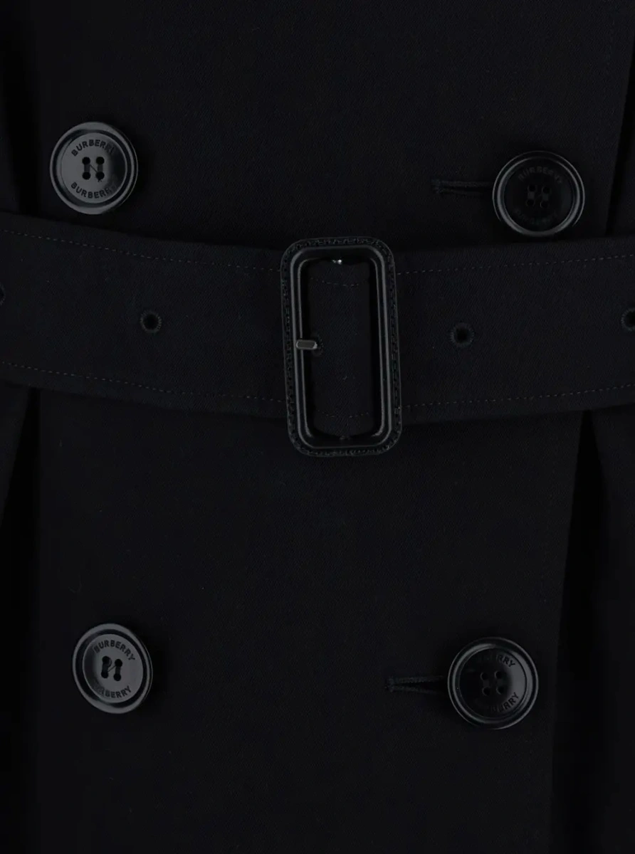 Palton Burberry negru din bumbac - Img 3