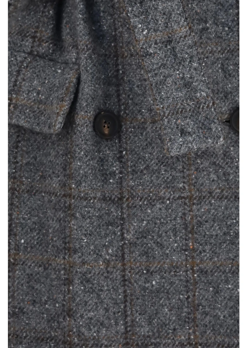 Palton Long alpaca-blend Coat with belt - Img 3
