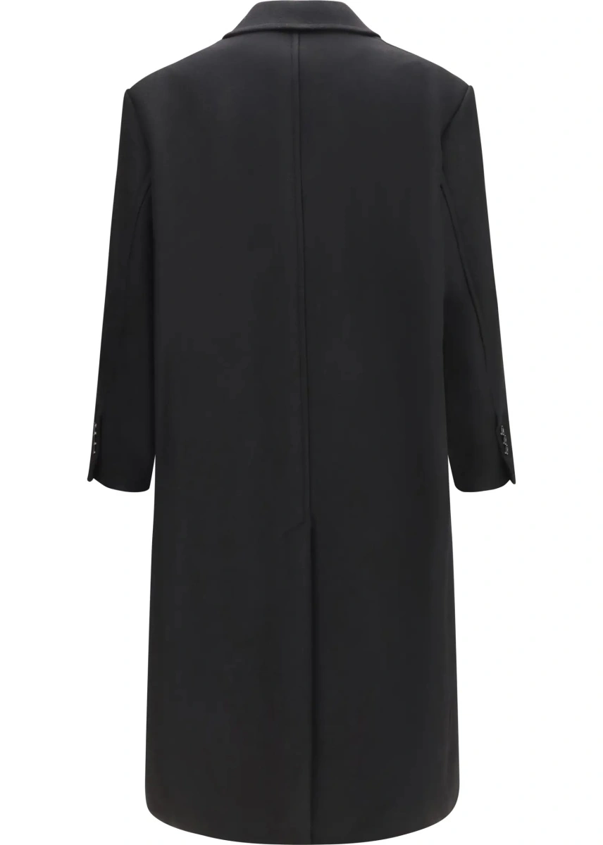 Palton Long double breasted wool Coat - Img 2
