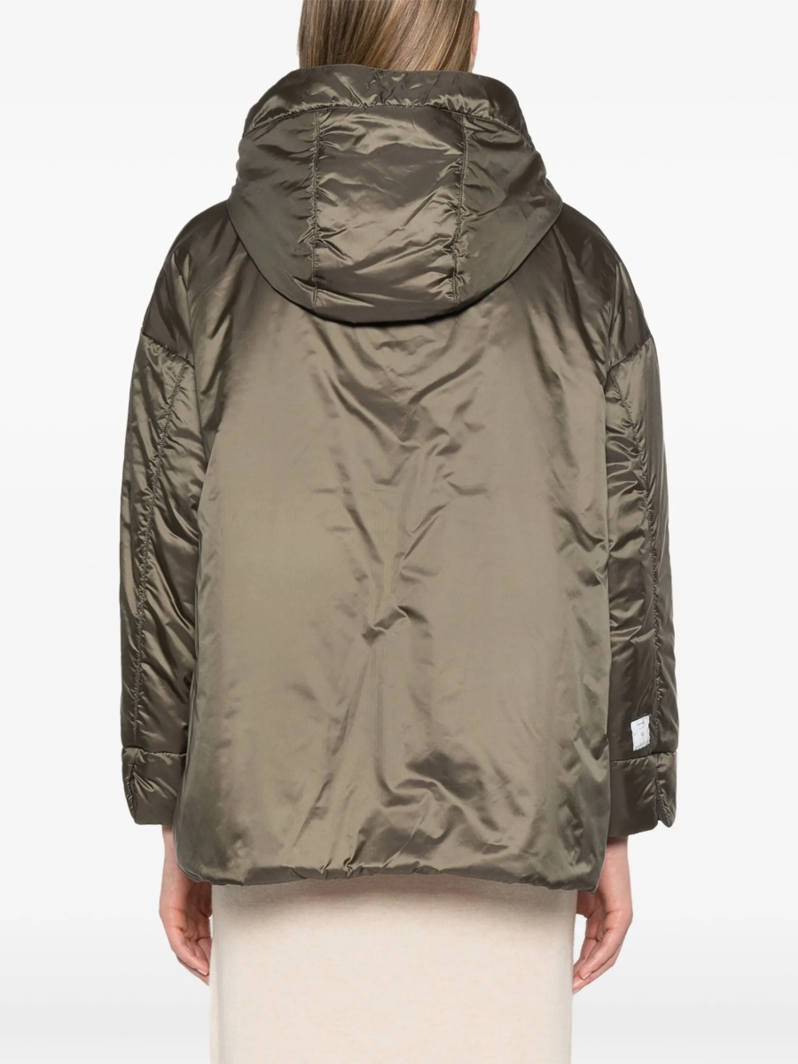 Palton Max Mara verde din polyester - Img 4