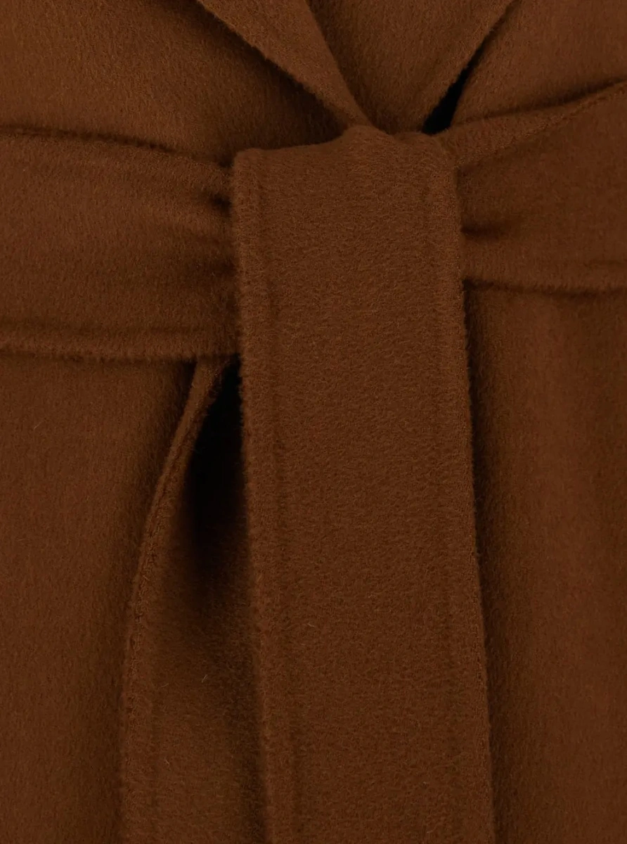 Palton MaxMara Studio maro din lana si casmir - Img 3