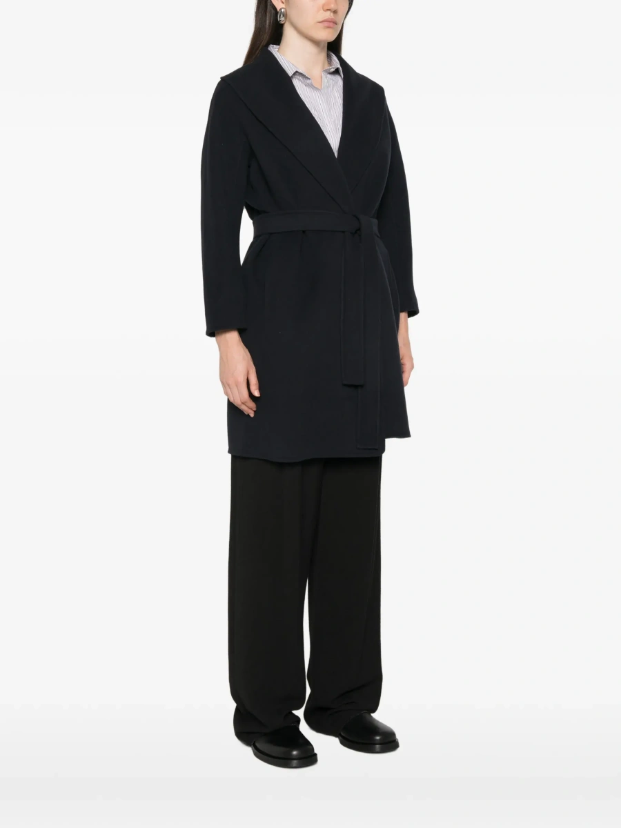 Palton 'S MAXMARA negru din lana 'Messi' - Img 5