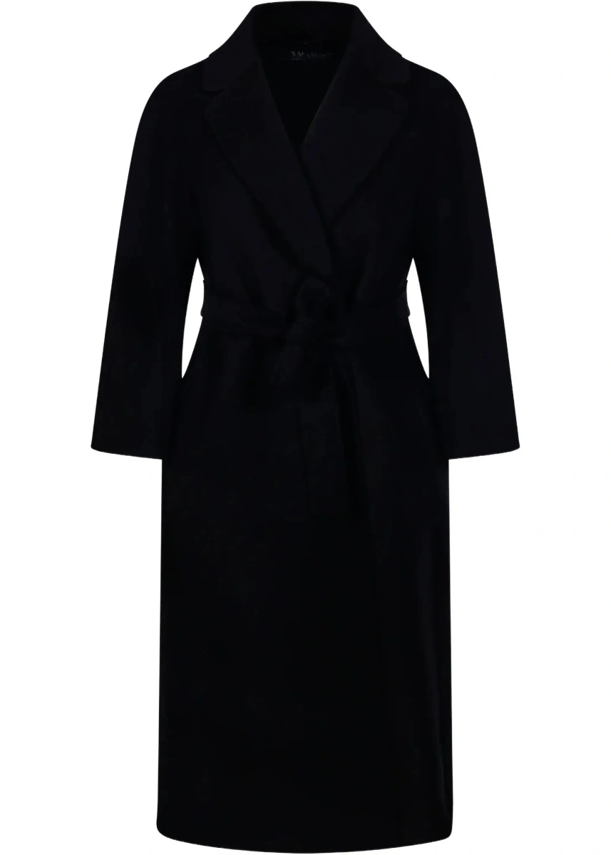 Palton 'S MAXMARA negru din lana virgina - Img 7