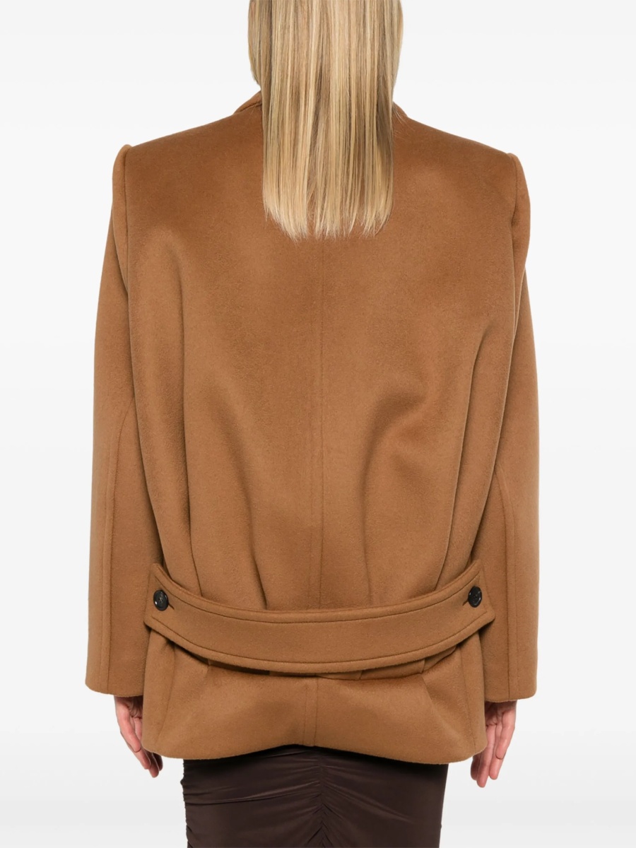 Palton Saint Laurent maro din lana - Img 4