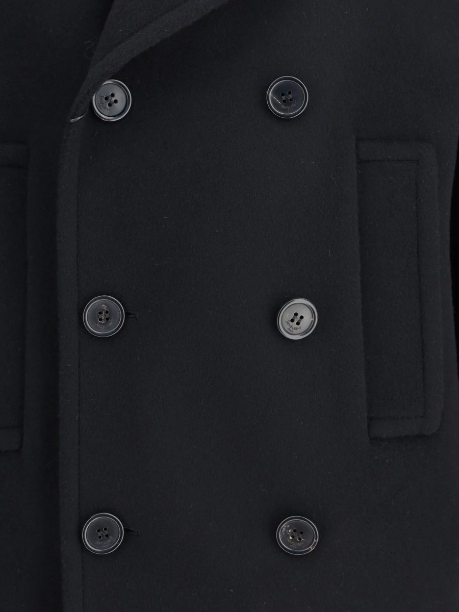 Palton Saint Laurent negru - Img 3