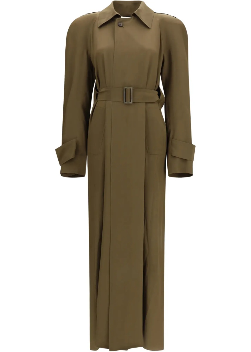 Palton Silk Trench Coat - Img 6
