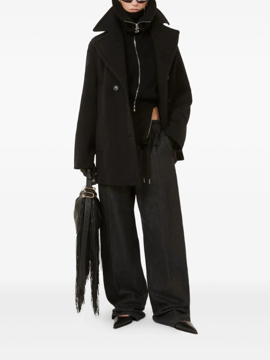 Palton SPORTMAX negru din lana - Img 2