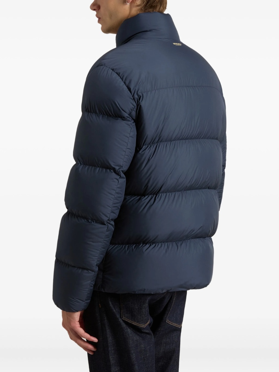 Palton Woolrich albastru din polyester - Img 4