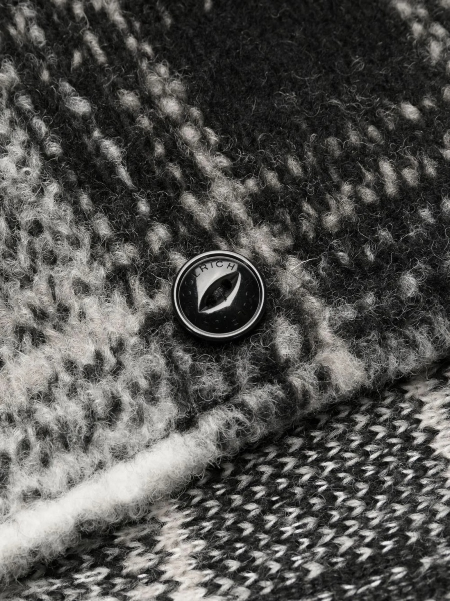 Palton Woolrich negru din fibre si lana - Img 5