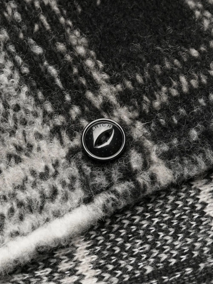 Palton Woolrich negru din fibre si lana - Img 5