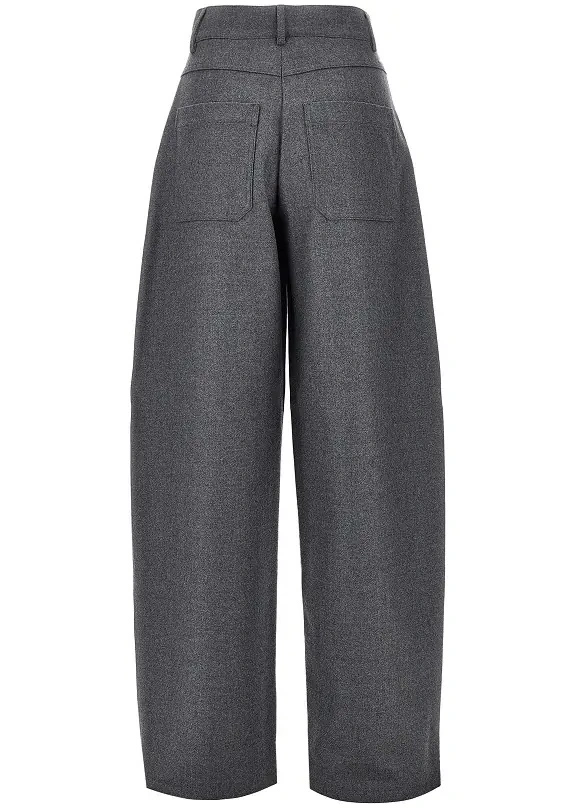 Pantaloni ARMARIUM gri din lana virgina - Img 3