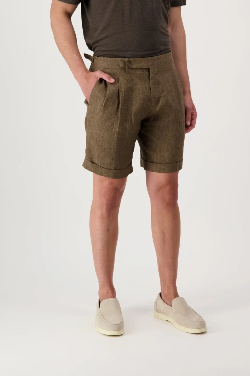 Pantaloni Autore Torres Linen Bermuda Shorts - Img 2