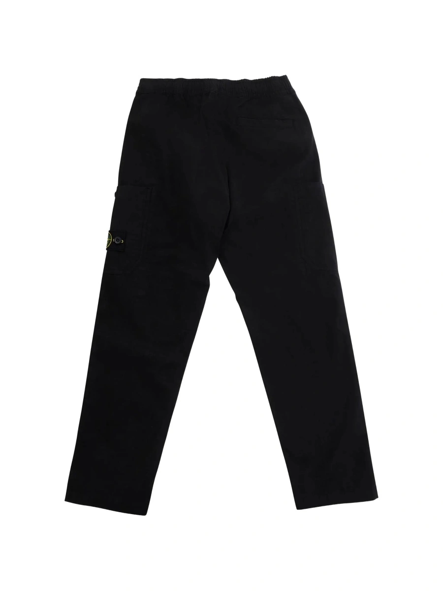 Pantaloni Black Pants L1S163100002S0063V0029 with Logo on the Back in Cotton for Men - Img 4