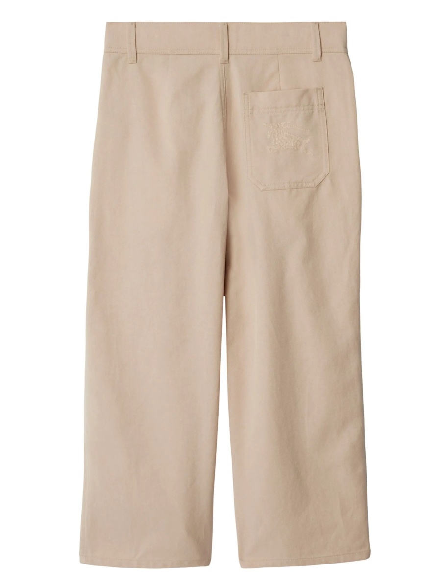 Pantaloni Burberry neutri din lyocell si bumbac - Img 2
