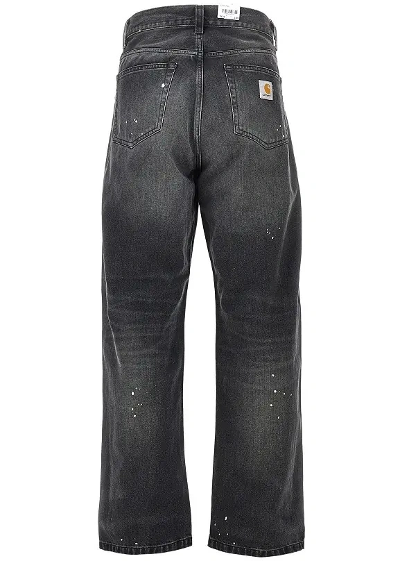 Pantaloni Carhartt negri din denim - Img 3