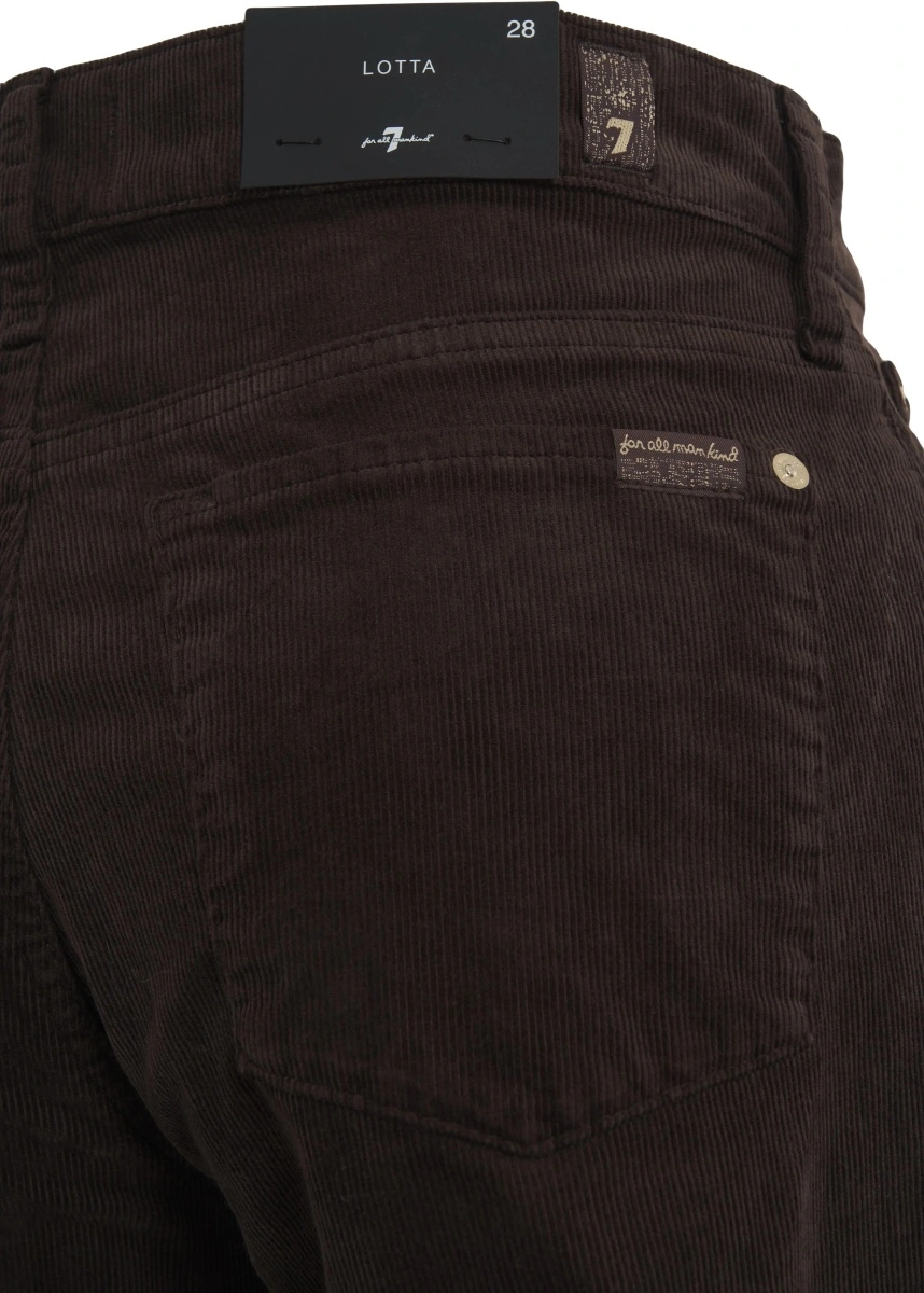 Pantaloni casual 7 For All Mankind maro din catifea reiata - Img 5
