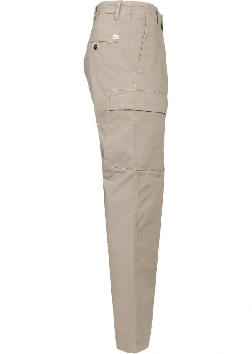Pantaloni casual C.P. Company multicolor din bumbac si satin - Img 5