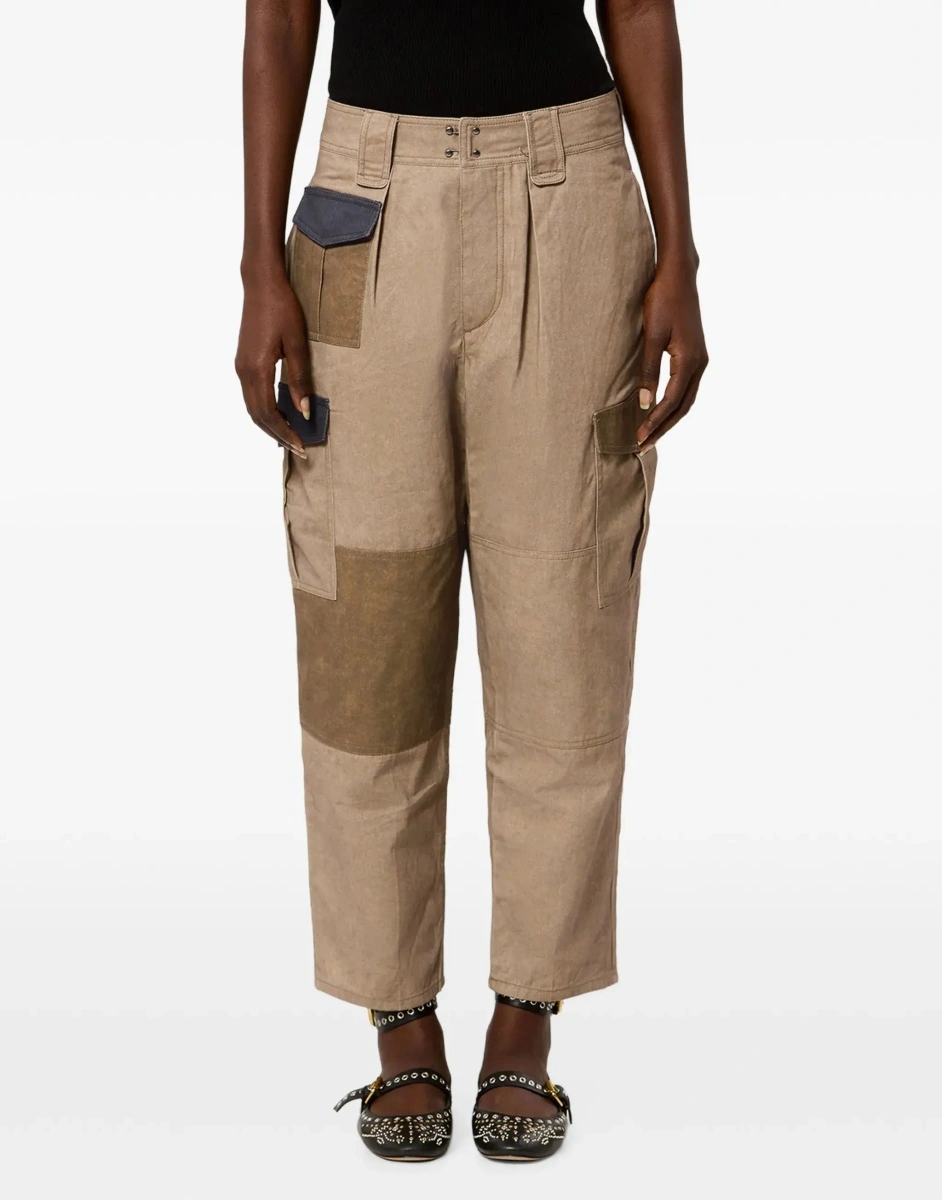 Pantaloni casual ISABEL MARANT ETOILE verzi - Img 5