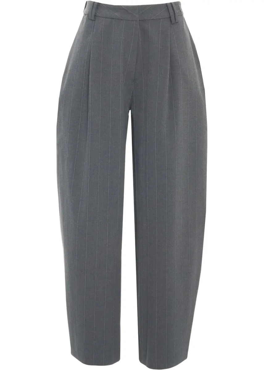 Pantaloni casual oval square gri 'Mary' - Img 2