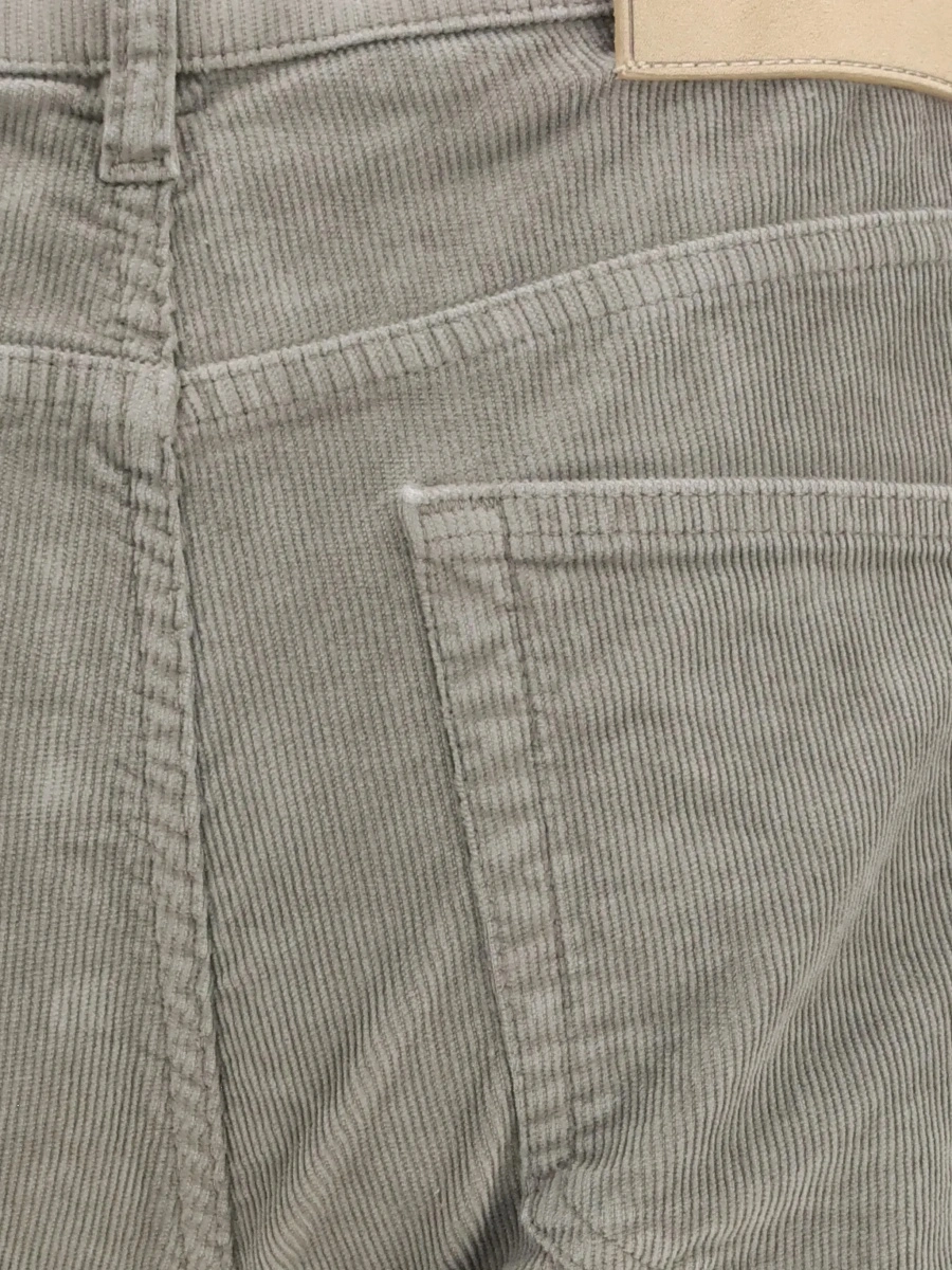 Pantaloni casual PT TORINO multicolor din catifea reiata - Img 5