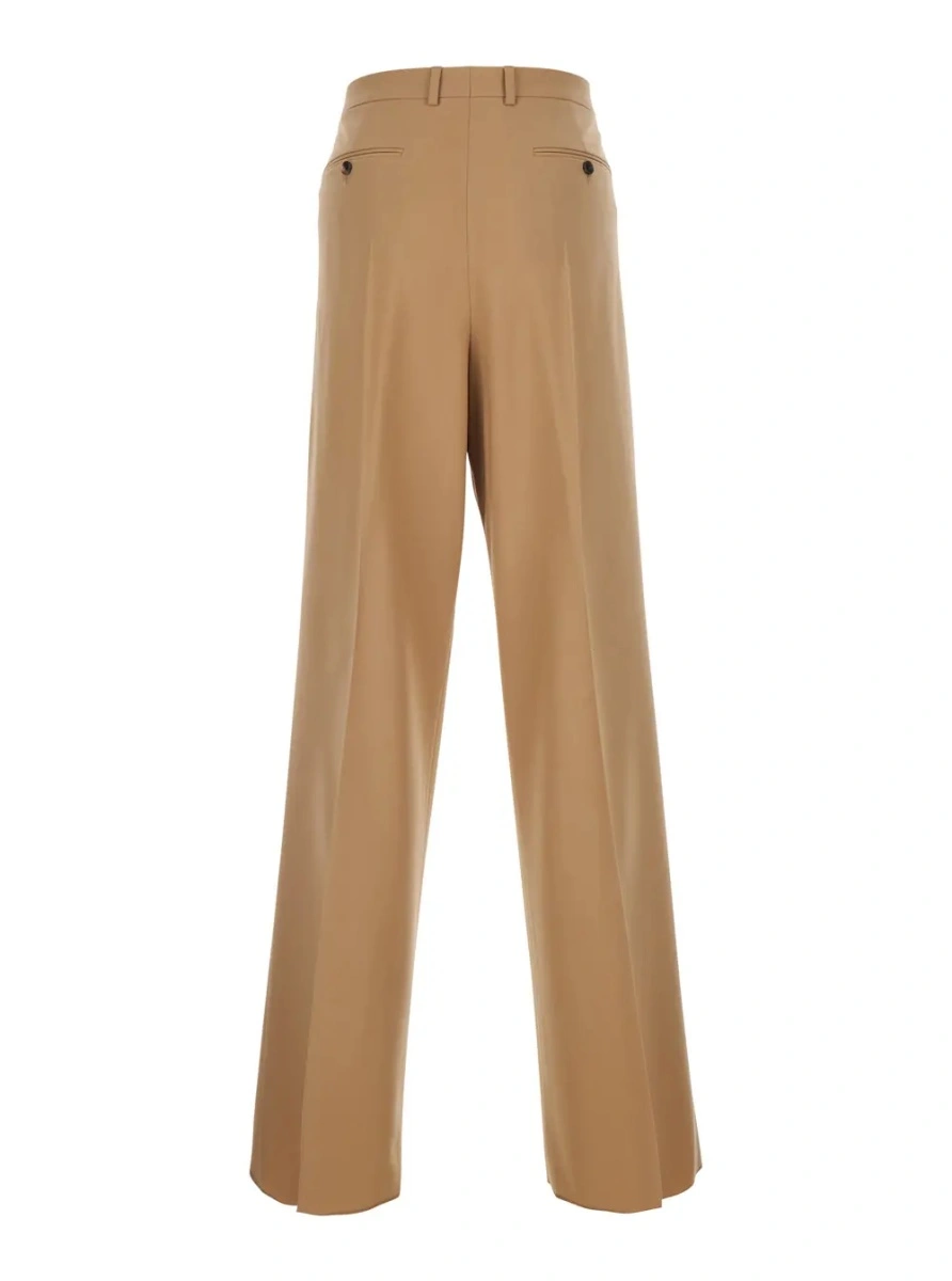 Pantaloni Céline bej din lana - Img 2