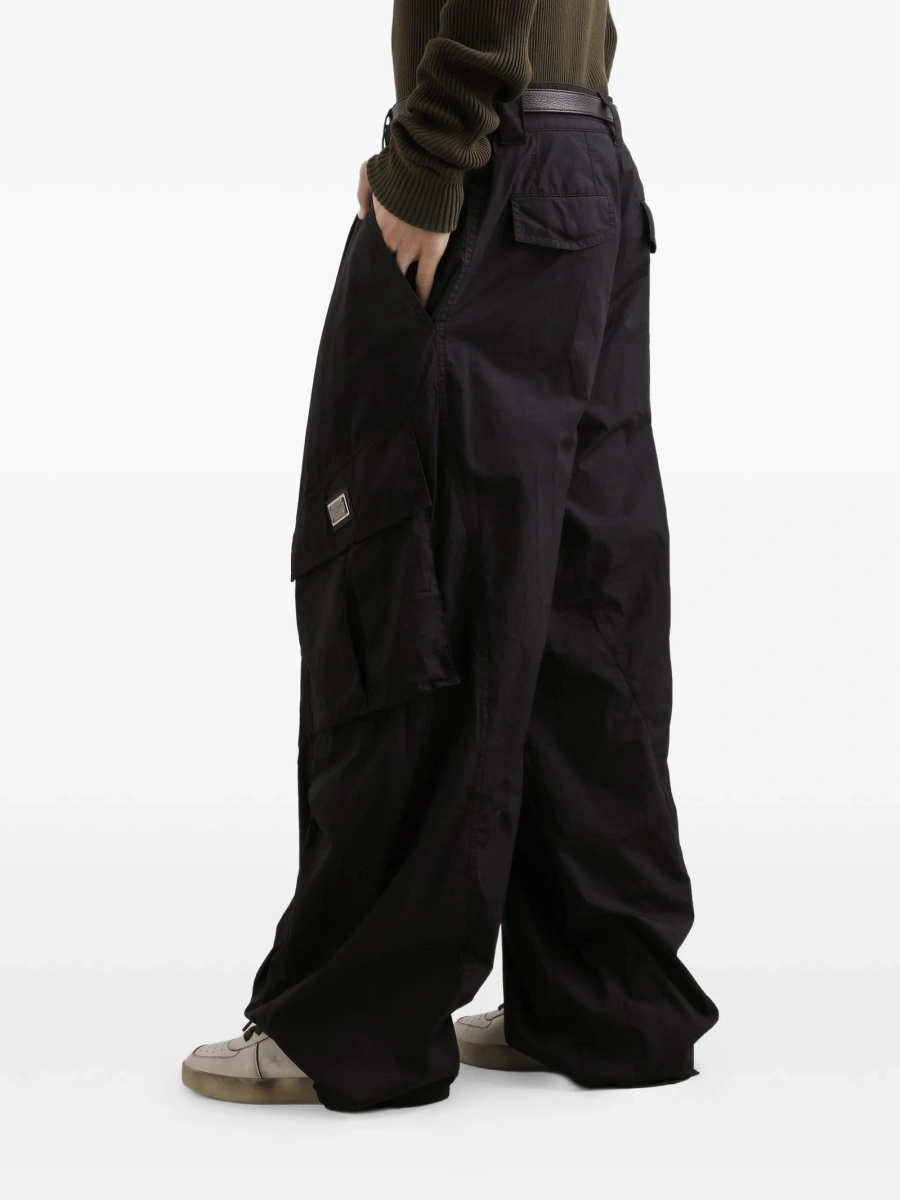 Pantaloni conici Dolce &amp; Gabbana negri - Img 4