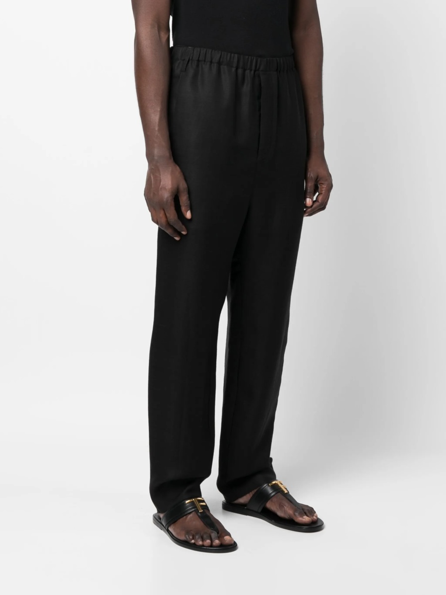 Pantaloni conici Saint Laurent negri - Img 3