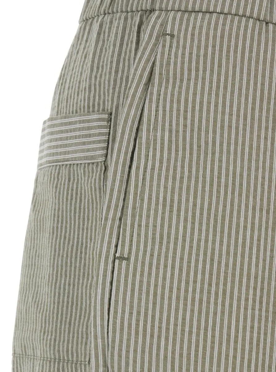 Pantaloni Coor verzi din bumbac - Img 3