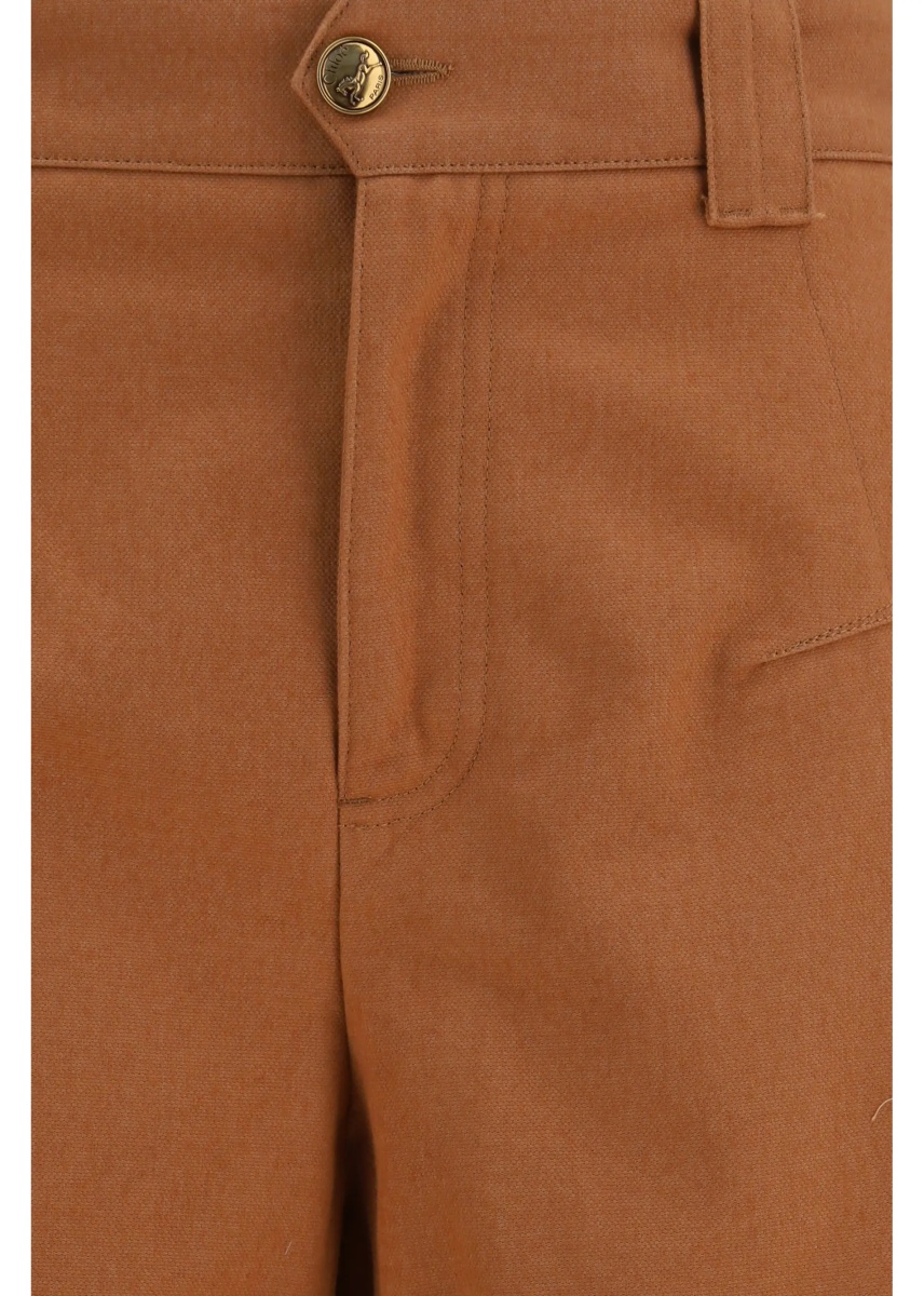 Pantaloni Cotton canvas barrel-leg Pants - Img 3