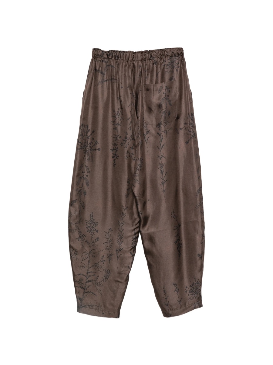 Pantaloni de trening ALYSI maro din matase - Img 2